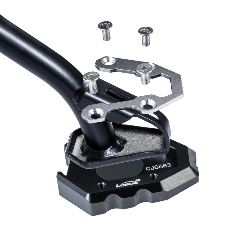 LOBOO CJC683 side stand support extension for Benelli TRK 552X