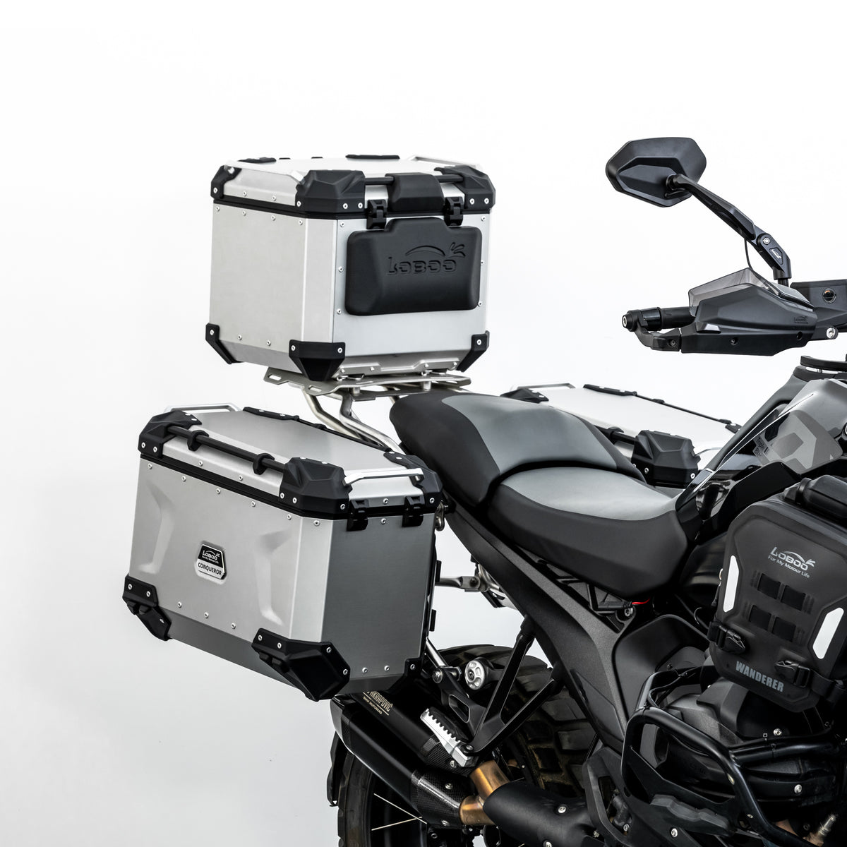JP151B Side Case Rack for BMW R1300GS Adventure | Fits PIKE TRACKER & CONQUEROR Cases, WANDERER Waterproof Bags