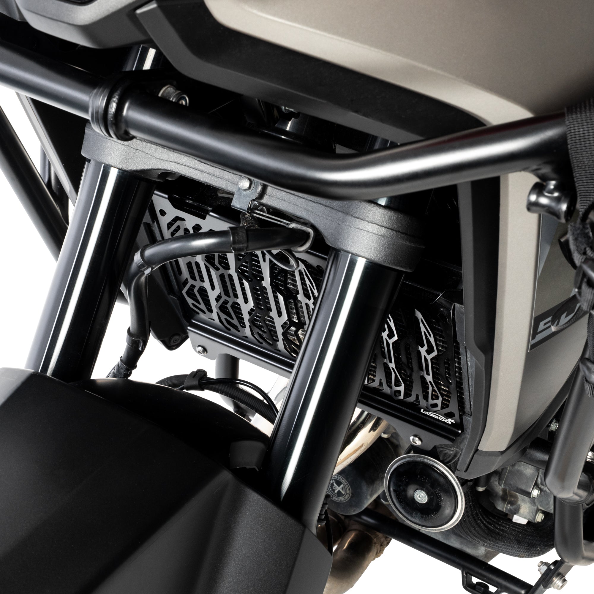 LOBOO Aluminum Radiator Guard for Honda NX500 2026 - Photo 3