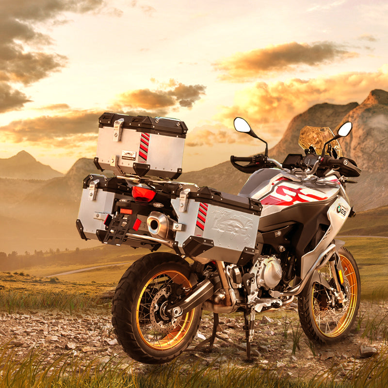 Valigie laterali e bauletto della serie PIKE TRACKER - BMW F850GS ADV