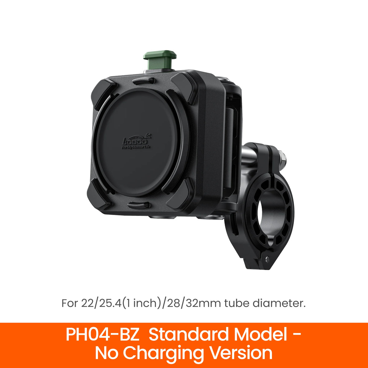 Supporto antivibrazione per smartphone da moto LOBOO PH04 con ricarica wireless da 15W e ricarica rapida da 30W per moto ADV BMW, Honda e Yamaha