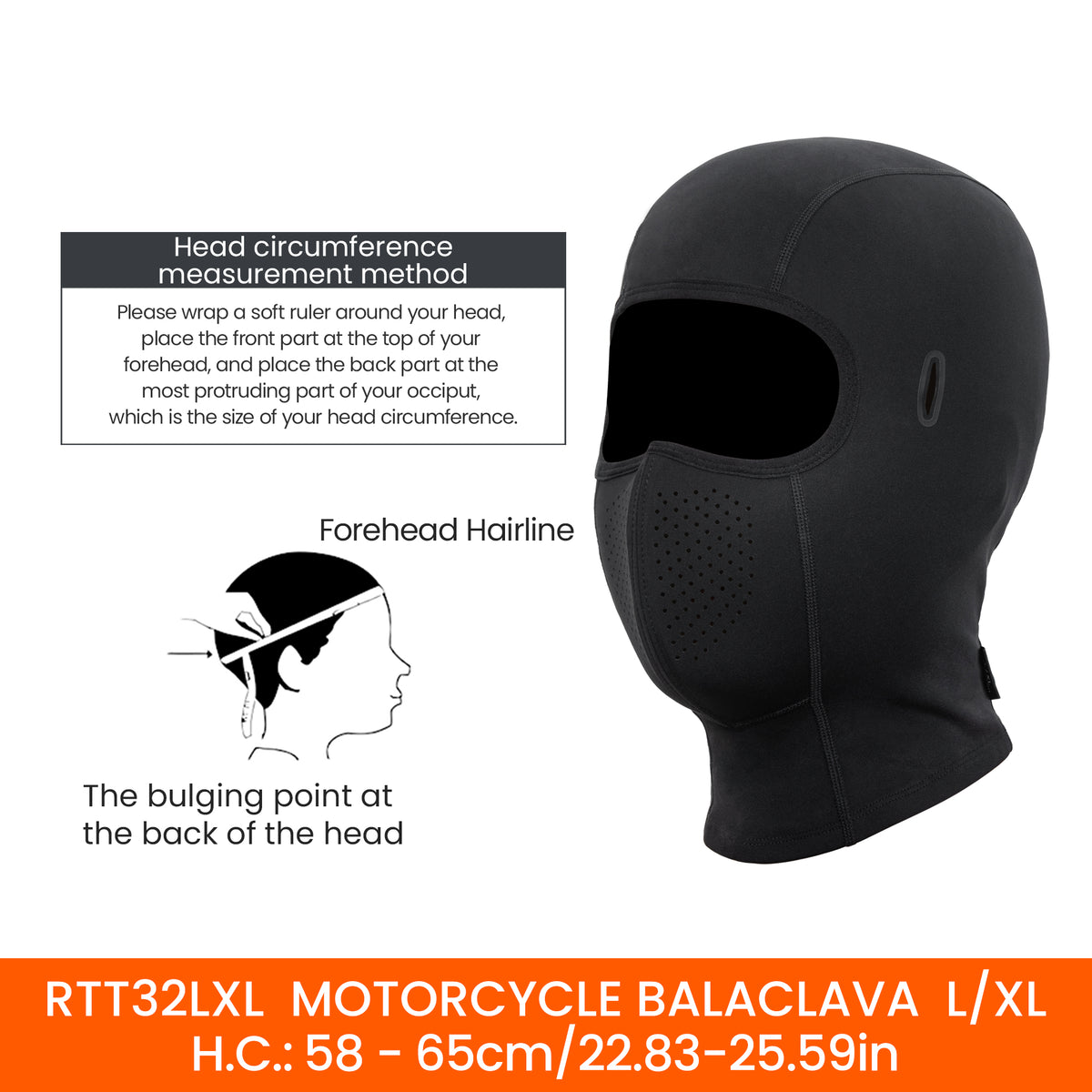 LOBOO RTT32 Winter Motorcycle Balaclava Thermal Fleece Neck Warmer Anti-Fog Face Mask