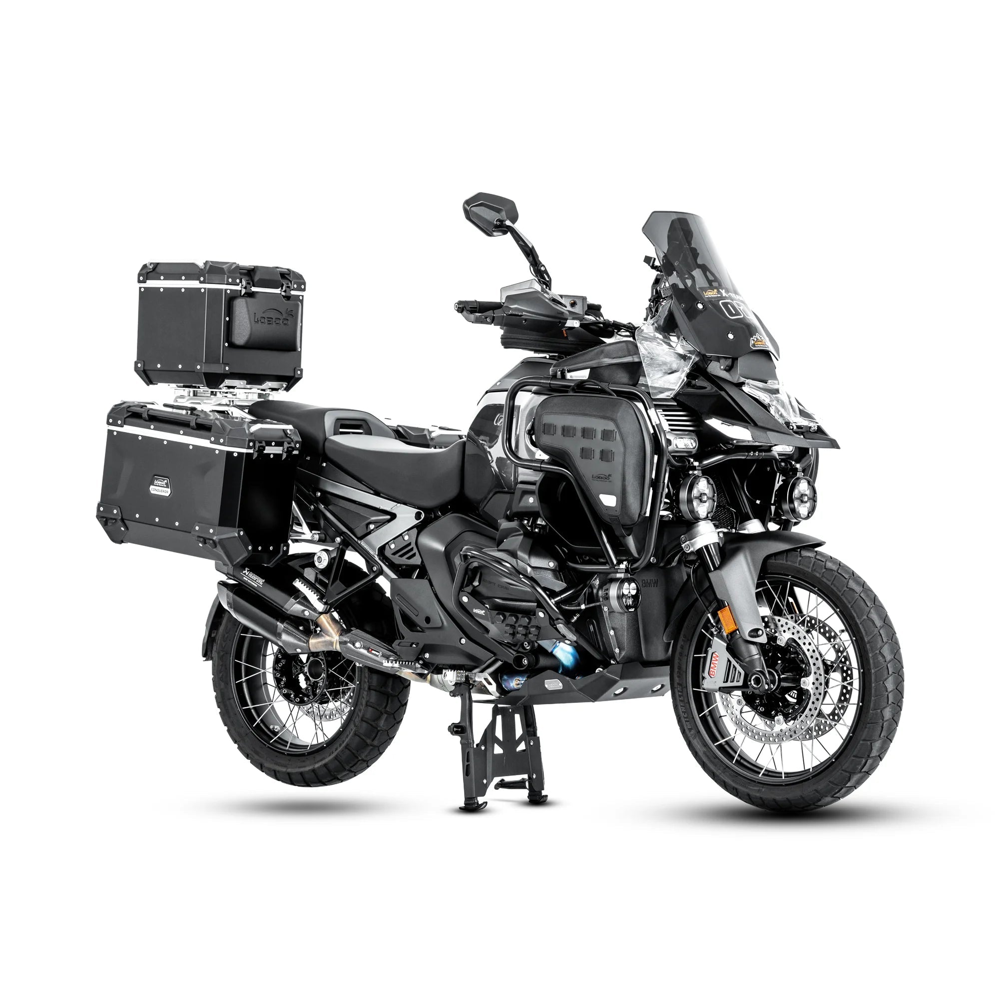 CHB151BK Aluminum Skid Plate Engine Guard for BMW R1300GS (2023+) & R1300GS Adventure (2024+) | No - Drill | 4mm Alloy Bash Plate - LOBOO