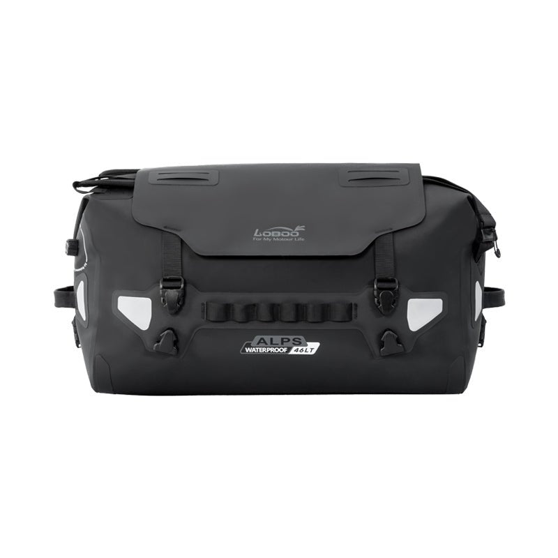 LOBOO Alps 46L Waterproof Tail Bag | IPX7 TPU Motorcycle Dry Bag with 1.5L Hydration Bladder - LOBOO