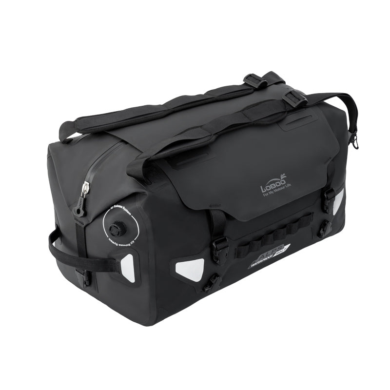 LOBOO Alps 46L Waterproof Tail Bag | IPX7 TPU Motorcycle Dry Bag with 1.5L Hydration Bladder - LOBOO