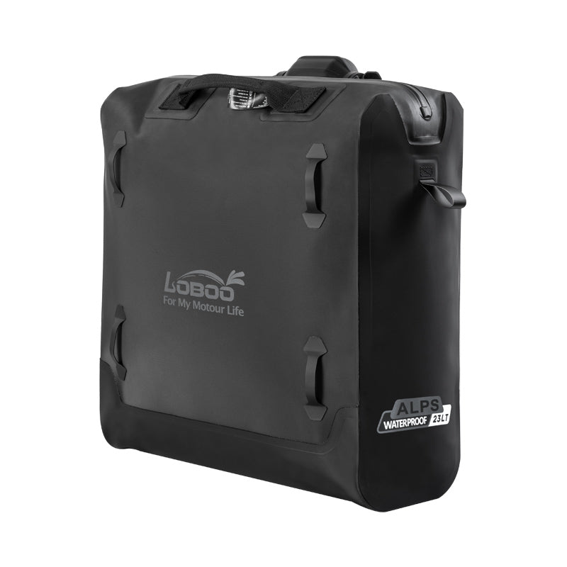 LOBOO Alps Inflatable Waterproof Side Bags (23L/30L) | Shock - Absorbing Soft Panniers with Anti - Theft Lock - LOBOO