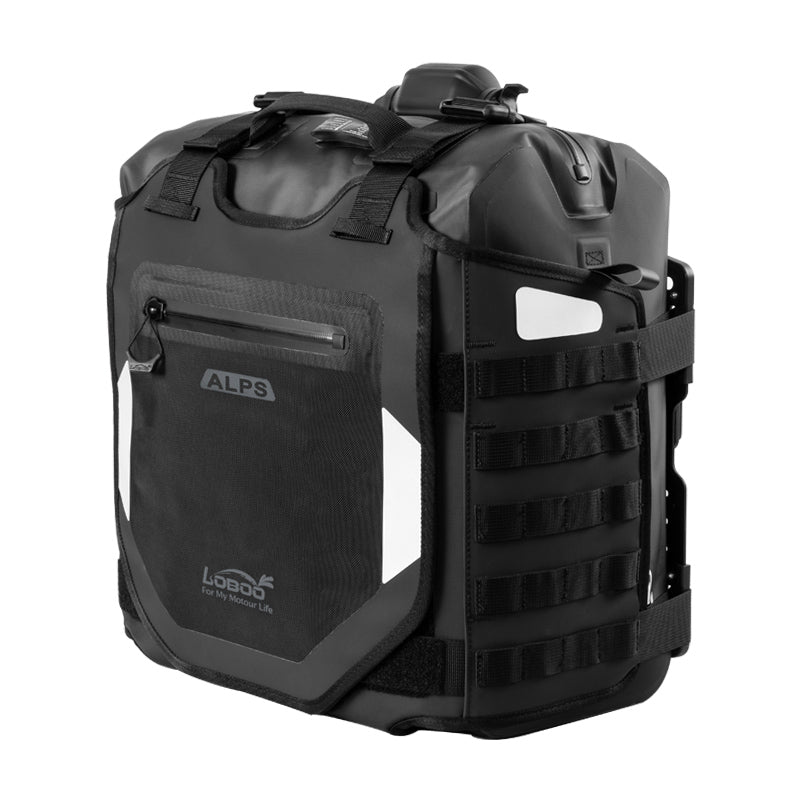 LOBOO Alps Inflatable Waterproof Side Bags (23L/30L) | Shock - Absorbing Soft Panniers with Anti - Theft Lock - LOBOO