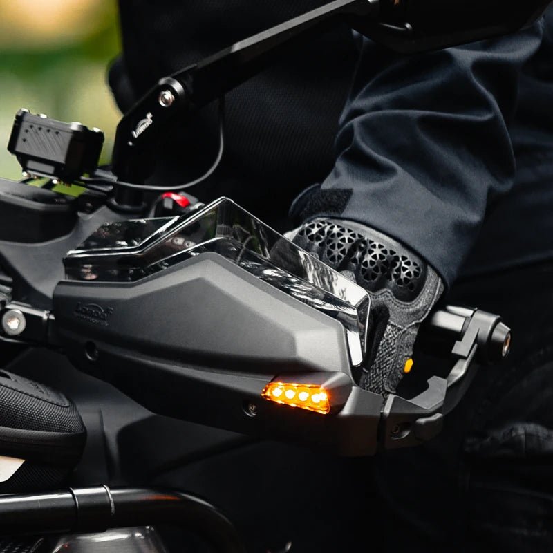 LOBOO Aluminum Handguard System for BMW R1300GS, R1250GS & F900GS | Adjustable Windshield & Crash Protection - LOBOO