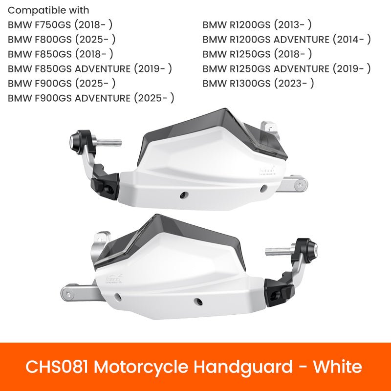 LOBOO Aluminum Handguard System for BMW R1300GS, R1250GS & F900GS | Adjustable Windshield & Crash Protection - LOBOO