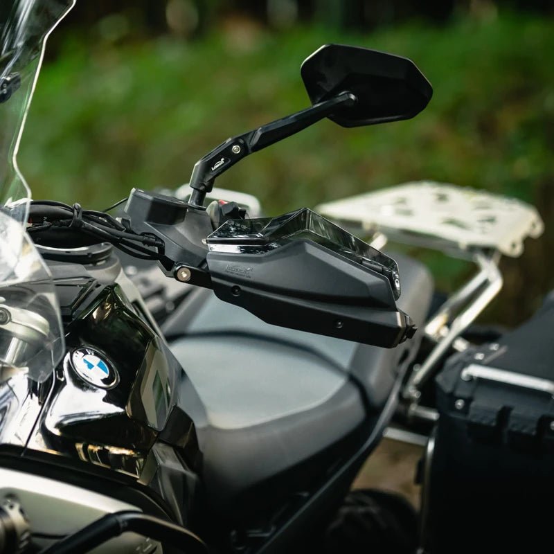 LOBOO Aluminum Handguard System for BMW R1300GS, R1250GS & F900GS | Adjustable Windshield & Crash Protection - LOBOO