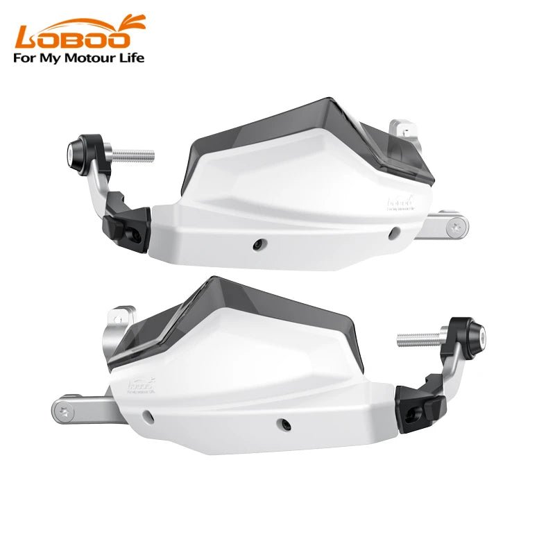LOBOO Aluminum Handguard System for BMW R1300GS, R1250GS & F900GS | Adjustable Windshield & Crash Protection - LOBOO