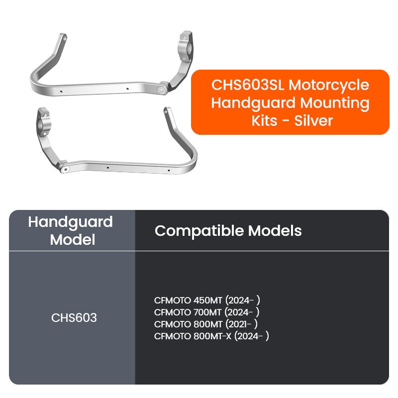 LOBOO Aluminum Handguard System for CFMOTO 450MT, 800MT & 700MT | Adjustable Windshield & Crash Protection - LOBOO