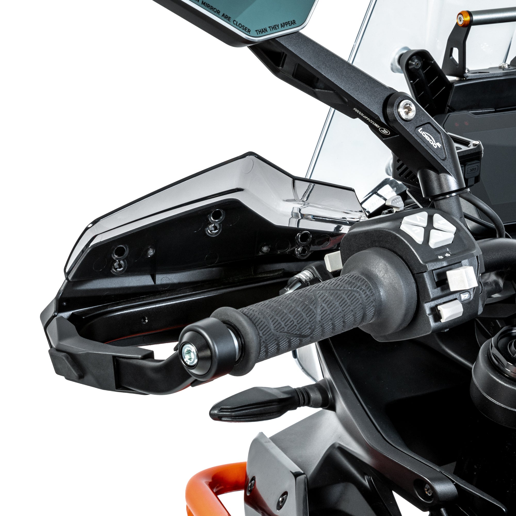LOBOO Aluminum Handguard System for KTM 790/890 & Norden 901 | Adjustable Windshield & Crash Protection - LOBOO