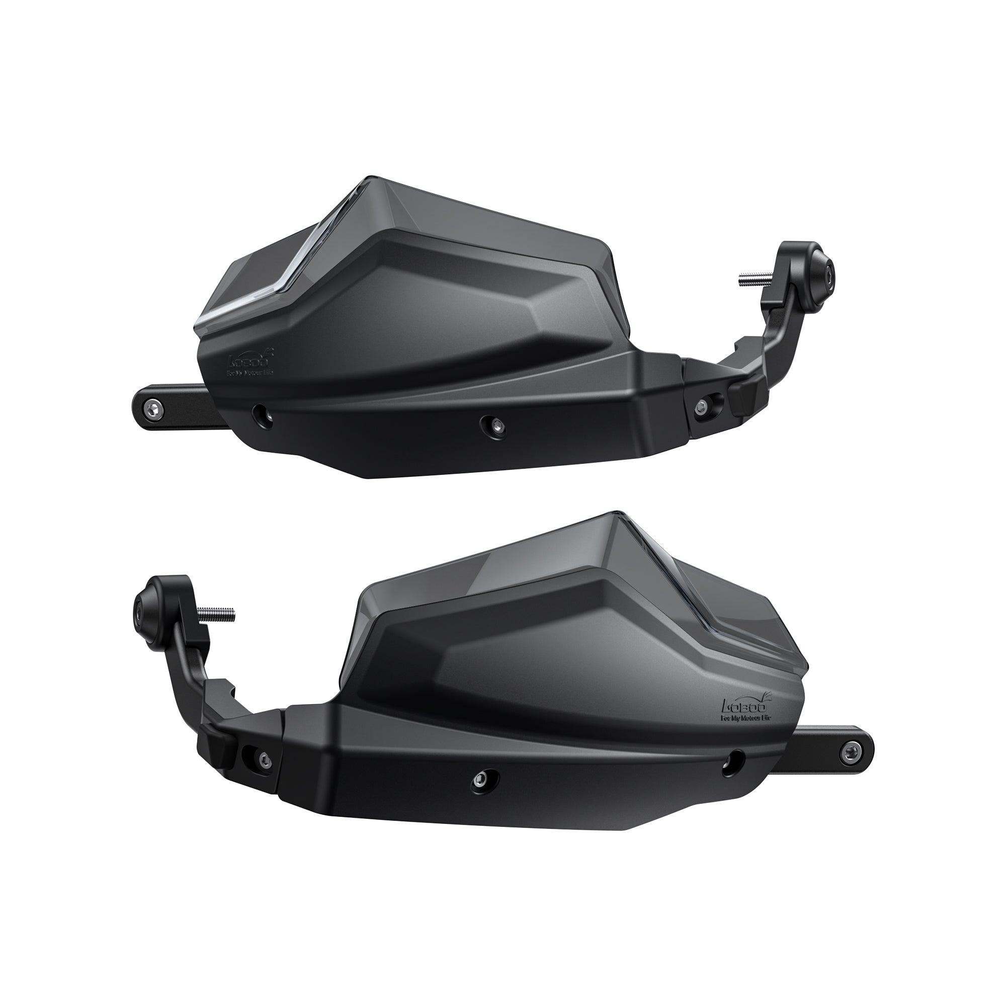 LOBOO Aluminum Handguard System for Triumph Scrambler 1200XE (2024+) | Adjustable Windshield & Impact Sliders - LOBOO