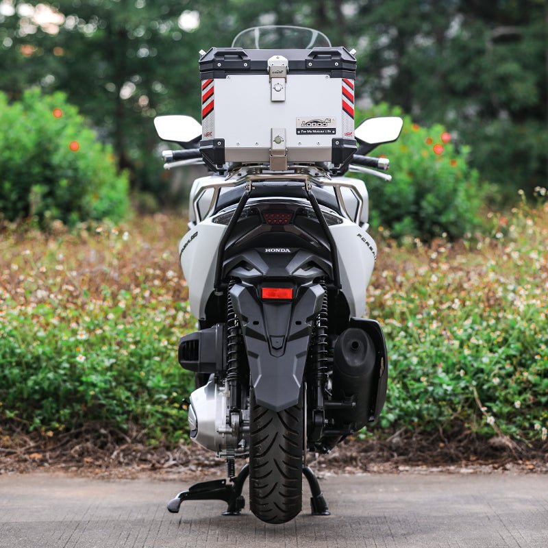 LOBOO Aluminum Top Case Set for Honda Forza 350 (2021+) | Adjustable Sliding Rack System & Smart Light - LOBOO