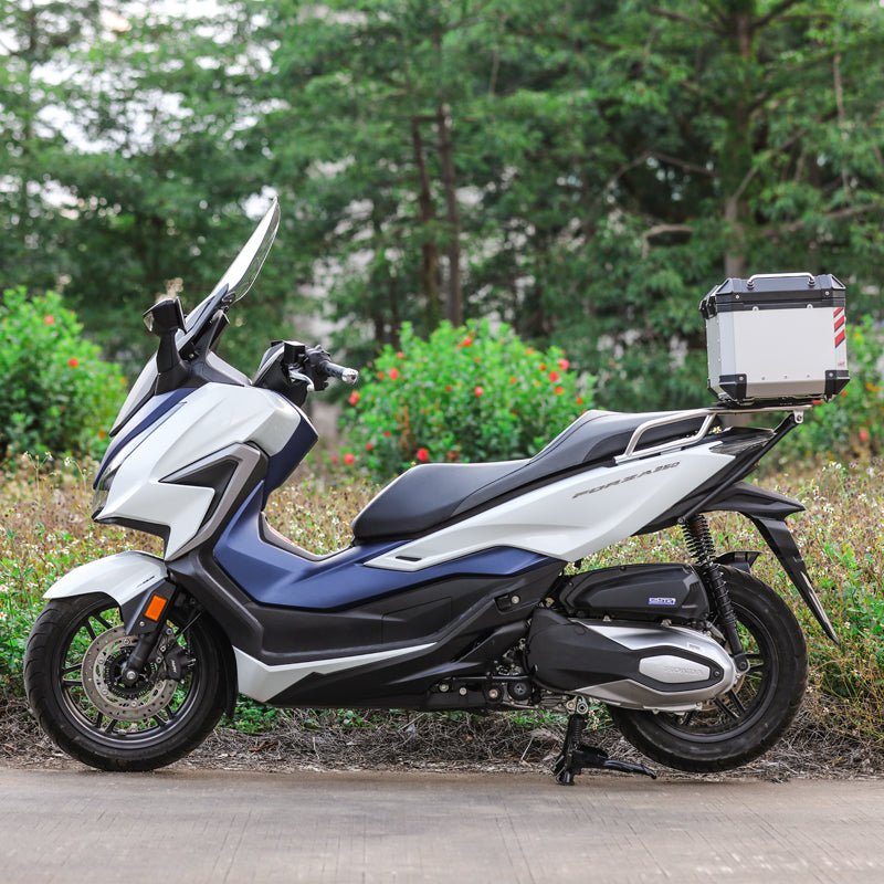 LOBOO Aluminum Top Case Set for Honda Forza 350 (2021+) | Adjustable Sliding Rack System & Smart Light - LOBOO