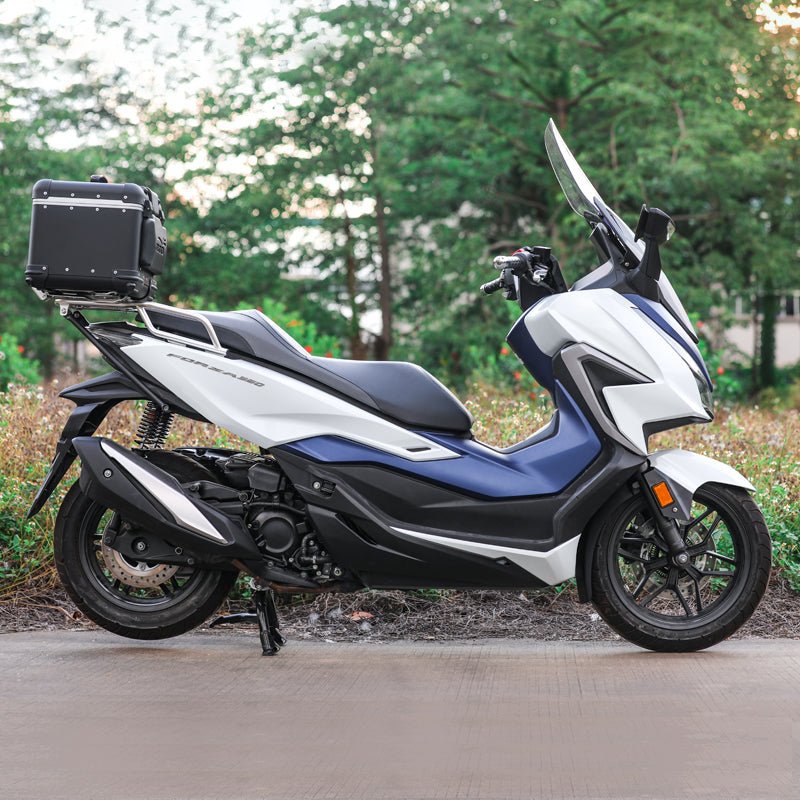 LOBOO Aluminum Top Case Set for Honda Forza 350 (2021+) | Adjustable Sliding Rack System & Smart Light - LOBOO