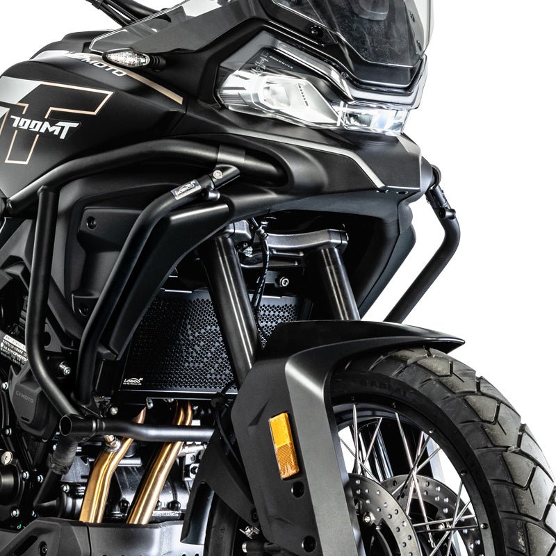 LOBOO Auxiliary Lower Crash Bar + Radiator Guard for CFMOTO 700MT (2024+) | Dual Protection Kit - LOBOO
