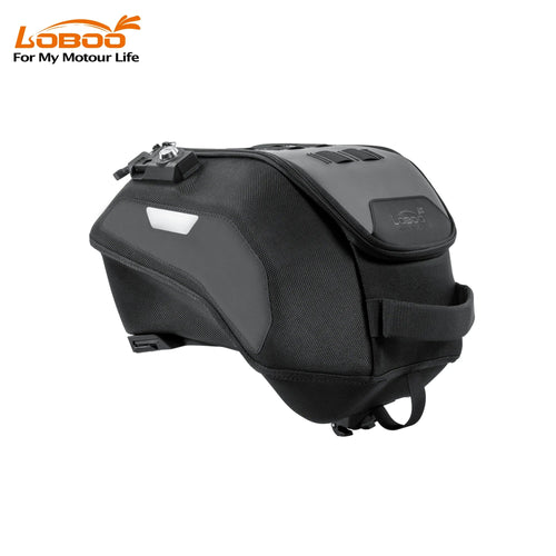LOBOO BTB13BK Motorcycle Tank Bag with Anti-Theft Quick-Release System and Rain Cover, Custom Fit for BMW R1300GS Adventure Original Mounting Points - LOBOO