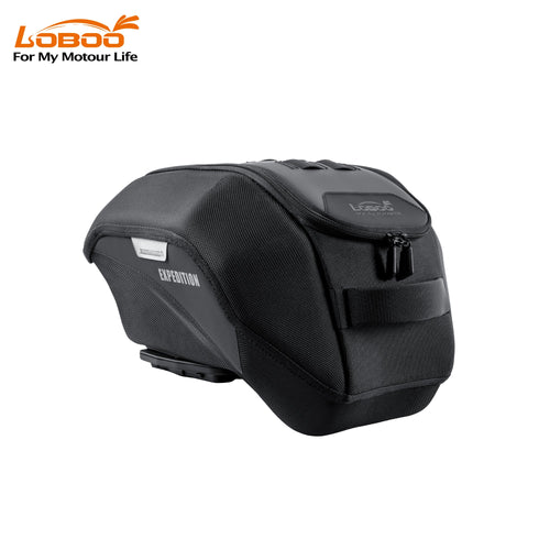LOBOO BTB20BK Adventure Motorcycle Tank Bag with Magnetic Quick-Release System and Rain Cover, Heavy-Duty Universal Fits for BMW GS, KTM Adventure, Honda Africa Twin - LOBOO
