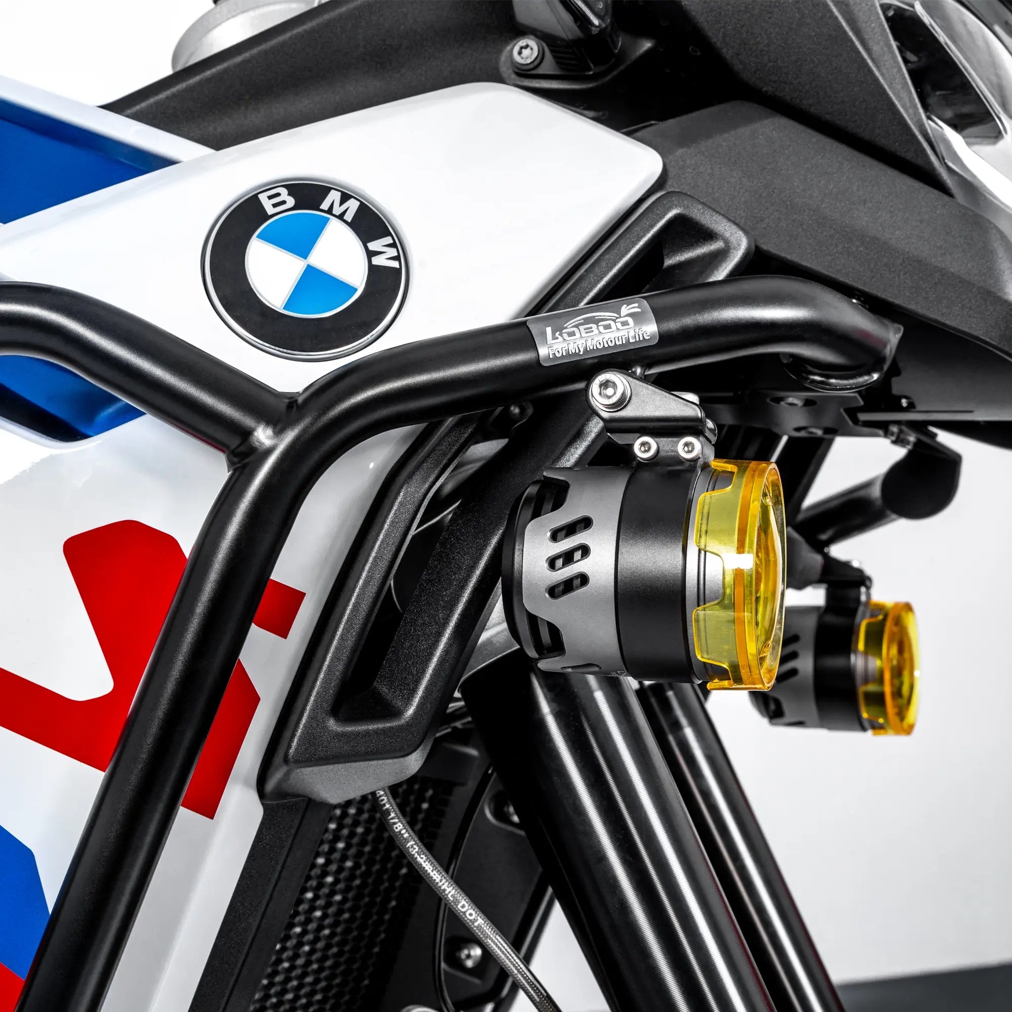 LOBOO CHG025S/X Crash Bar for BMW F900GS (2024+) | Tank & Engine Guard Set | 304 Stainless Steel - LOBOO