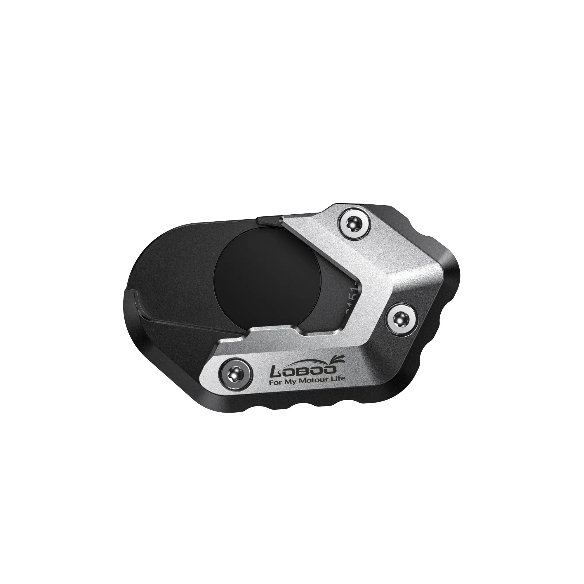 LOBOO CJC151 - CN Side Stand Foot Enlarger for BMW R1300GS | CNC Aluminum Kickstand Pad - LOBOO