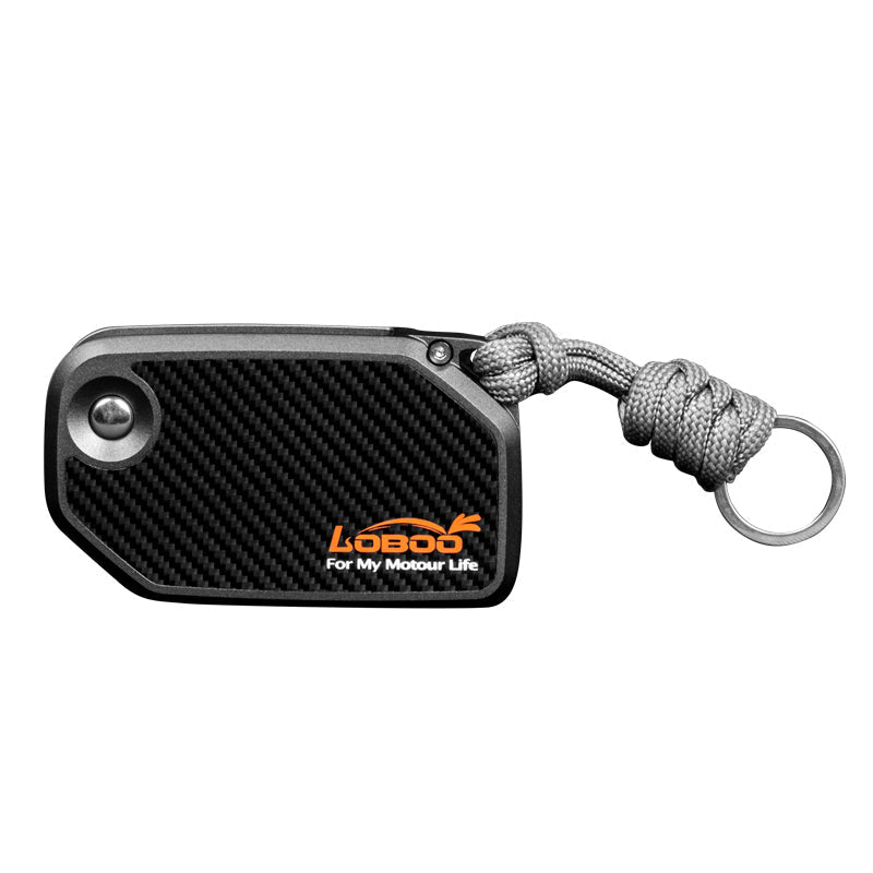 LOBOO CNC Aluminum & Kevlar Key Case for BMW Motorcycles | Signal - Friendly Fob Cover - LOBOO