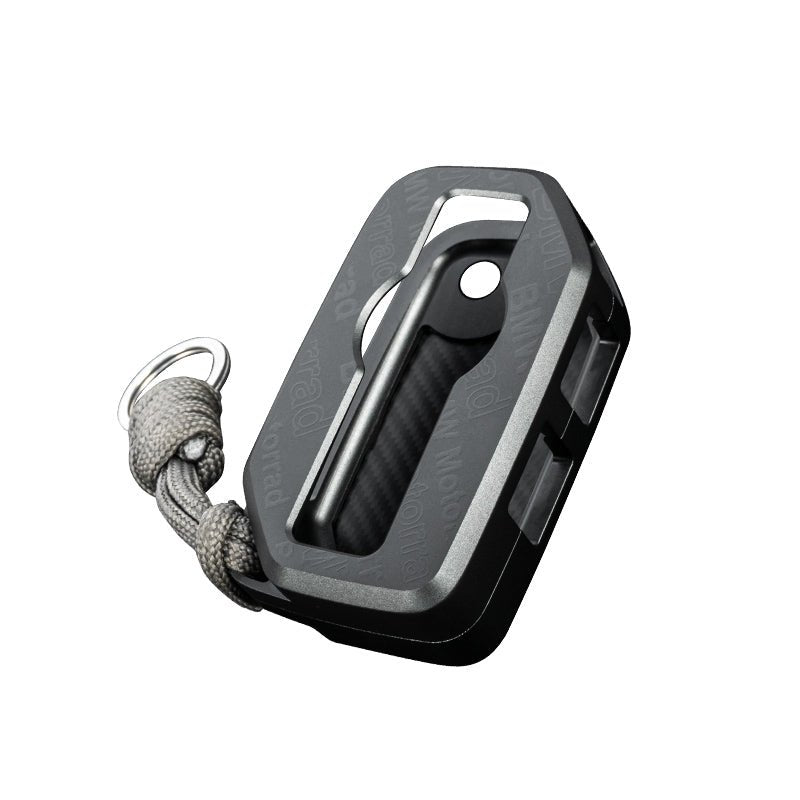LOBOO CNC Aluminum & Kevlar Key Case for BMW Motorcycles | Signal - Friendly Fob Cover - LOBOO