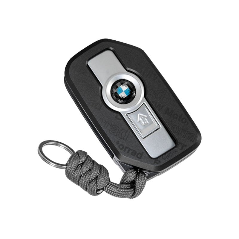 LOBOO CNC Aluminum & Kevlar Key Case for BMW Motorcycles | Signal - Friendly Fob Cover - LOBOO