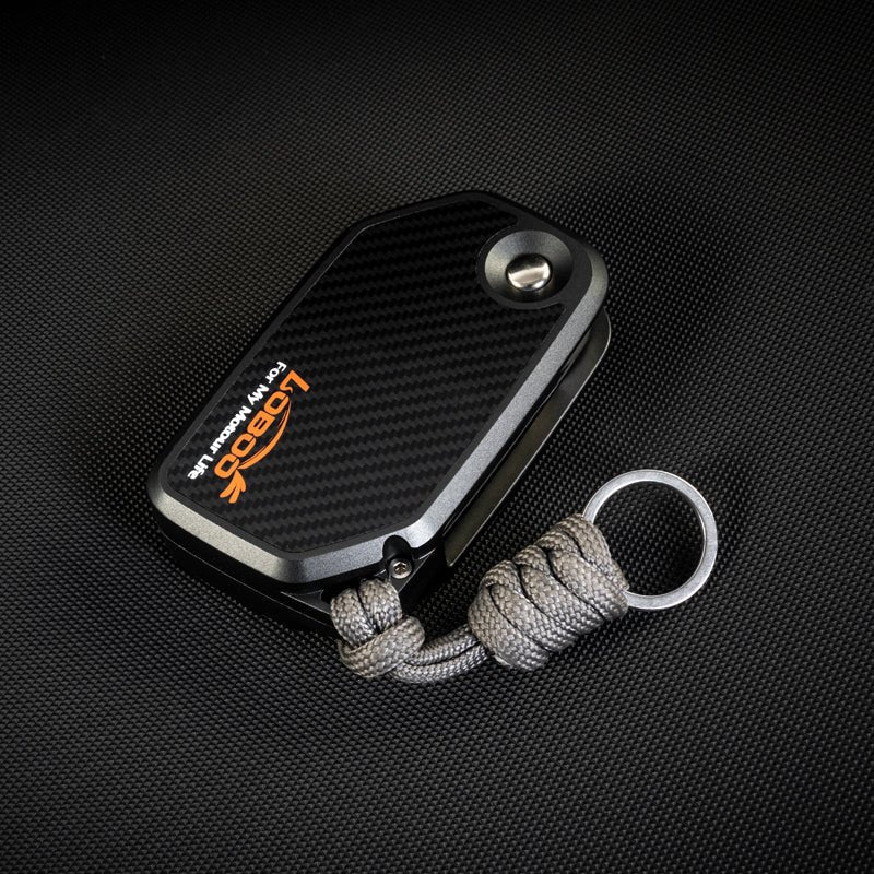 LOBOO CNC Aluminum & Kevlar Key Case for BMW Motorcycles | Signal - Friendly Fob Cover - LOBOO