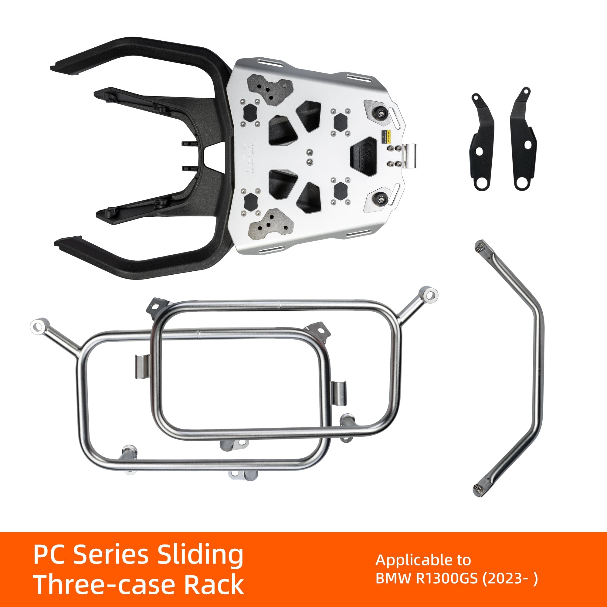 LOBOO CONQUEROR Aluminum Motorcycle Luggage System | BMW R1300GS / R1300GS Adventure - LOBOO