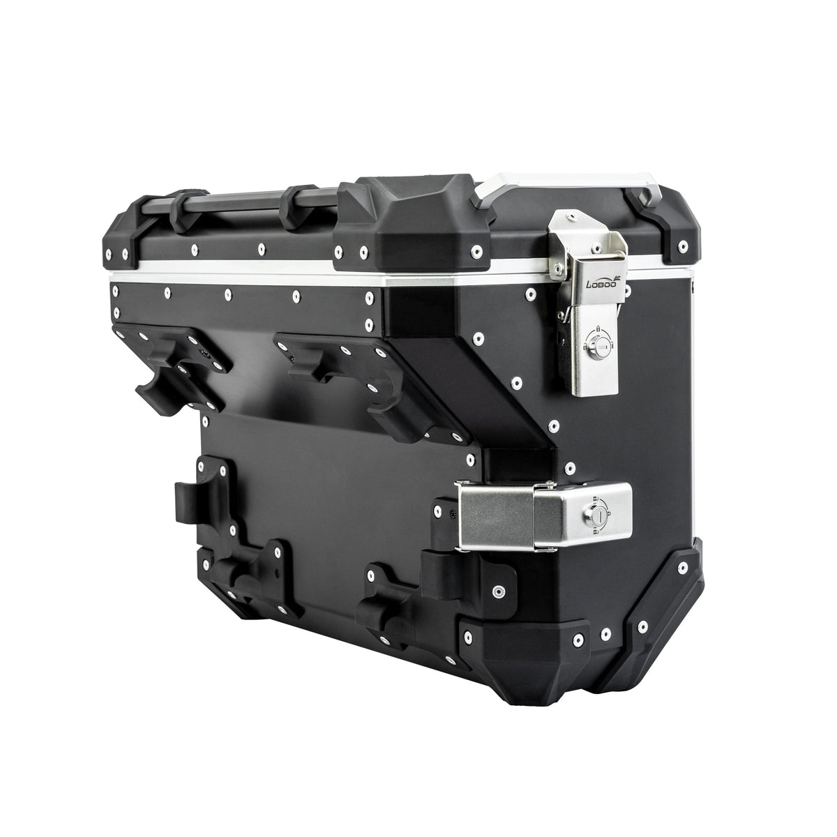 LOBOO CONQUEROR Aluminum Motorcycle Luggage System | C40T(40L) C45L(45L) C38R(38L) | FITS BMW F750GS / F800GS / F850GS/ADV / F900GS/ADV / R1200GS/ADV / R1250GS/ADV / KTM 1050-1290 Super ADV - LOBOO