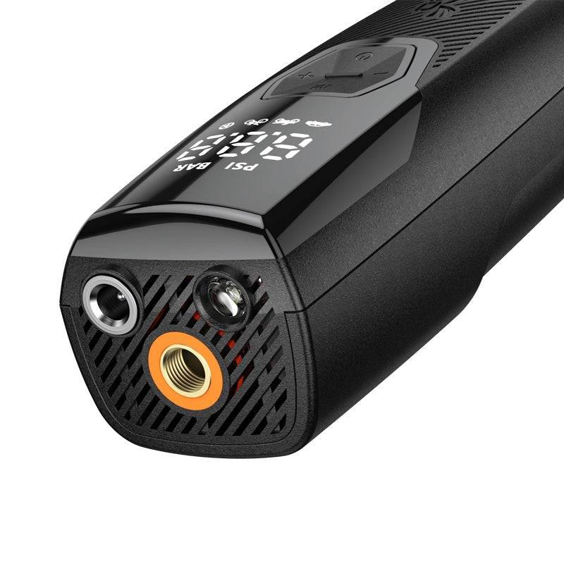 LOBOO CP06 Portable Air Compressor | 12V DC Corded Tire Inflator with LED Light (150 PSI) - LOBOO