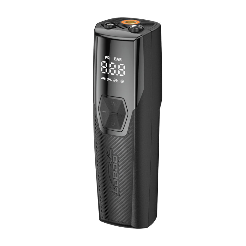 LOBOO CP06 Portable Air Compressor | 12V DC Corded Tire Inflator with LED Light (150 PSI) - LOBOO
