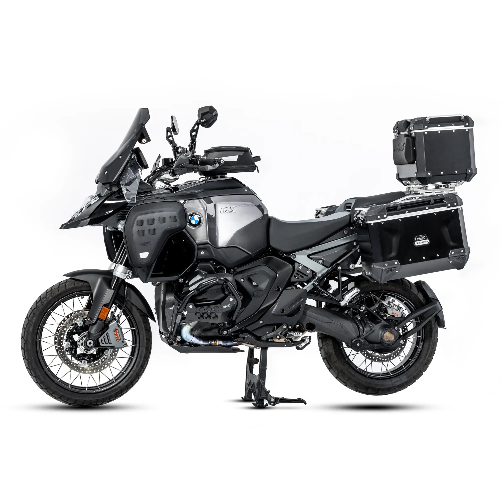 LOBOO Crash Bar Bags (5L Pair) for BMW R1300GS Adventure (2024+) - Anti - Theft EVA Hard Shell Storage - LOBOO