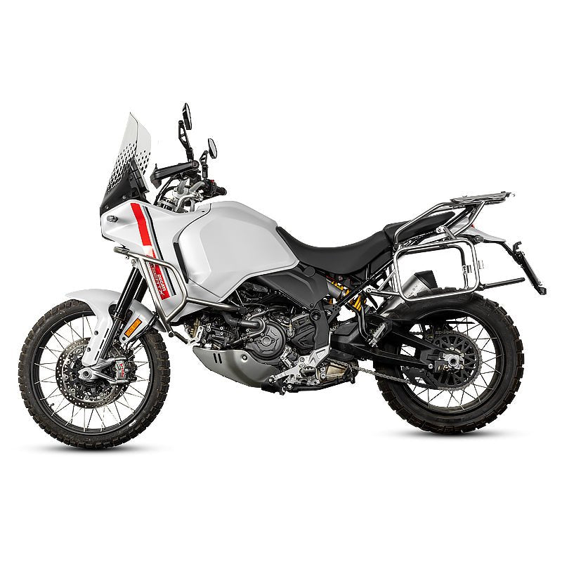 LOBOO Crash Bar for Ducati Desert X (2023+) | 304 Stainless Steel Engine Guard & Aux Light Mount - LOBOO