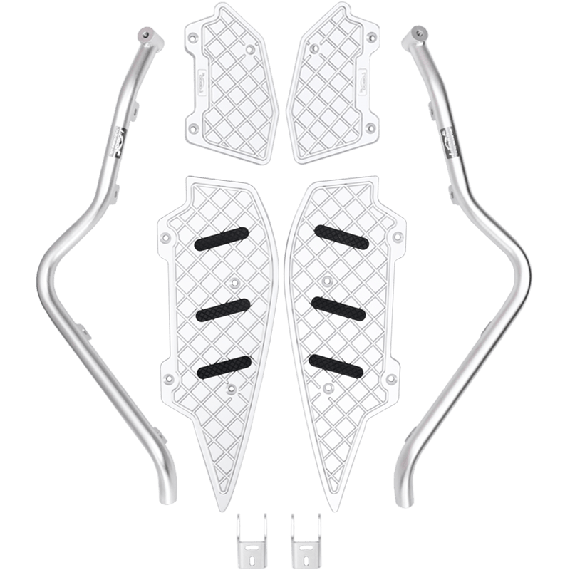 LOBOO Crash Bar for Yamaha XMAX 300 (2021 - 2023+) | 304 Stainless Steel Guard with Highway Pedals - LOBOO