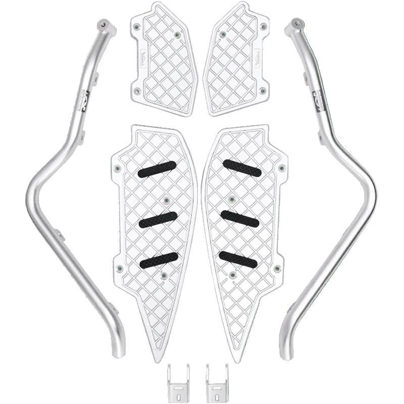 LOBOO Crash Bar for Yamaha XMAX 300 (2021 - 2023+) | 304 Stainless Steel Guard with Highway Pedals - LOBOO