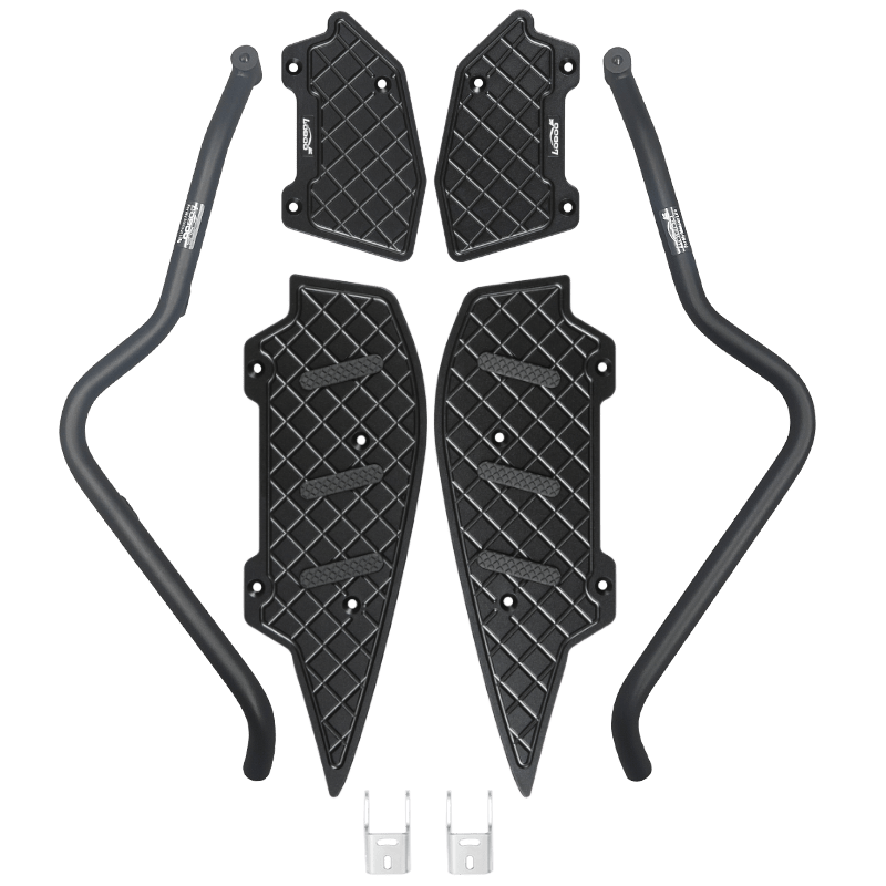 LOBOO Crash Bar for Yamaha XMAX 300 (2021 - 2023+) | 304 Stainless Steel Guard with Highway Pedals - LOBOO