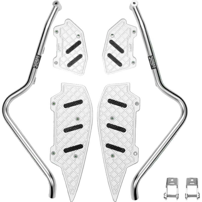 LOBOO Crash Bar for Yamaha XMAX 300 (2021 - 2023+) | 304 Stainless Steel Guard with Highway Pedals - LOBOO