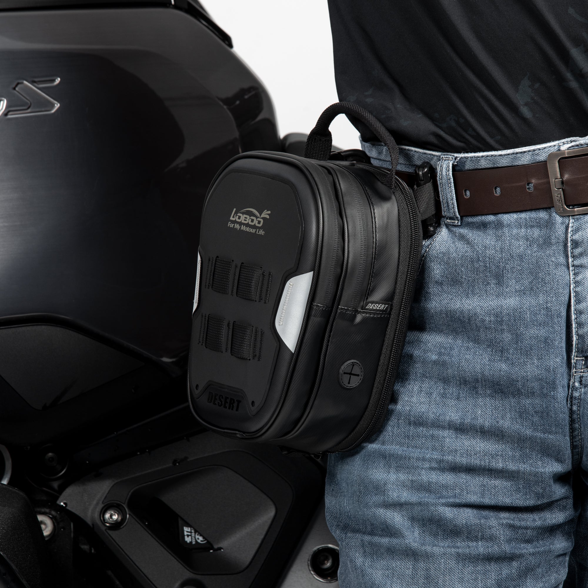 LOBOO DESERT Motorcycle Tank Bag (BTB0S5BK) - LOBOO