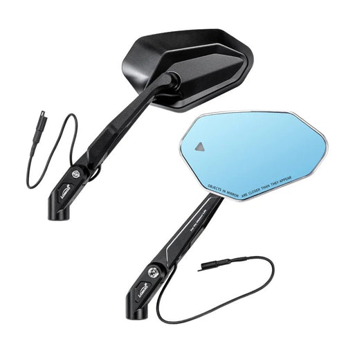 LOBOO Foldable Motorcycle Rearview Mirrors for BMW R1300GS / R1300GS ADV | Anti-Glare - LOBOO