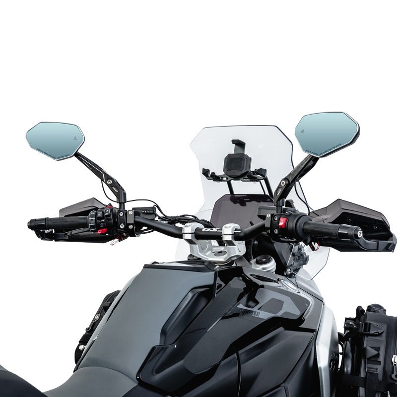 LOBOO Foldable Motorcycle Rearview Mirrors for BMW R1300GS / R1300GS ADV | Anti - Glare (RM02 - 1300) - LOBOO