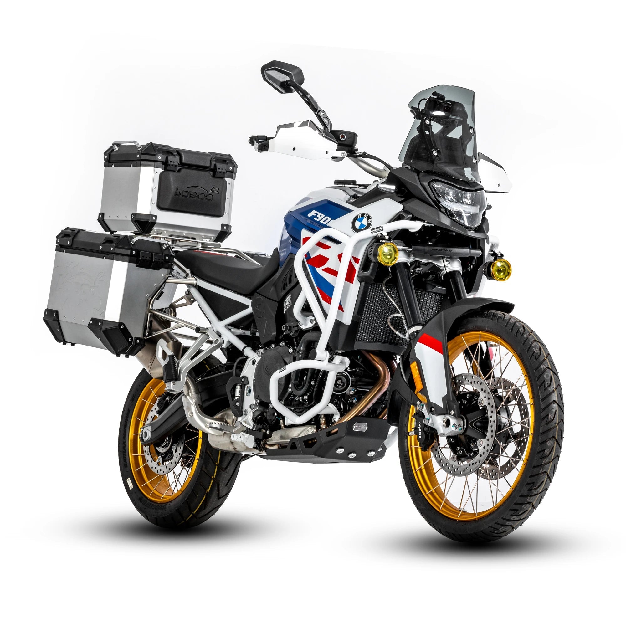 LOBOO Full Protection Crash Bars (Upper Tank + Engine Guards) - BMW F900GS (2024+) | 304 Stainless Steel - LOBOO