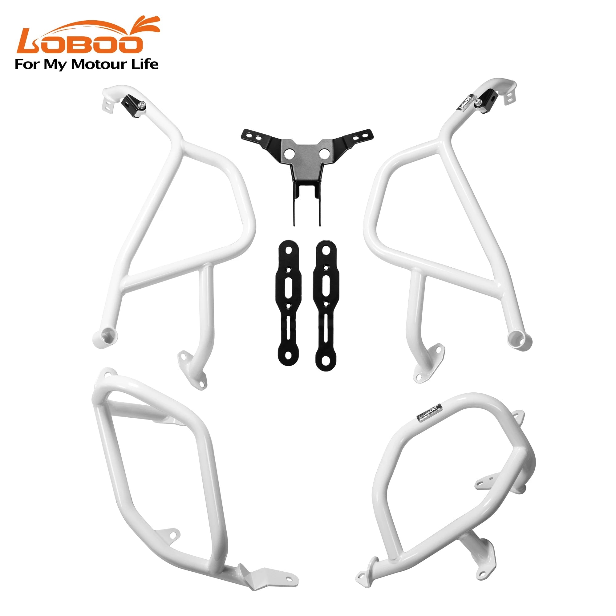 LOBOO Full Protection Crash Bars (Upper Tank + Engine Guards) - BMW F900GS (2024+) | 304 Stainless Steel - LOBOO