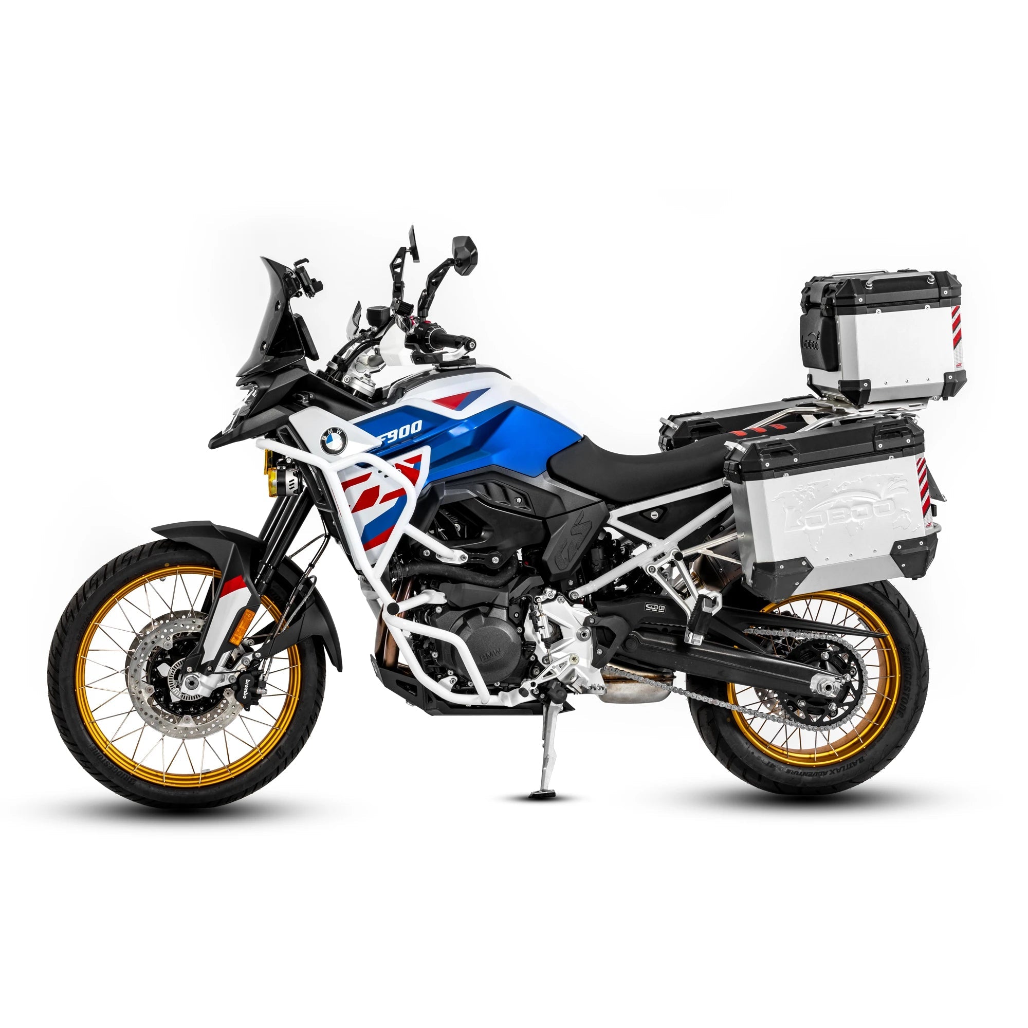 LOBOO Full Protection Crash Bars (Upper Tank + Engine Guards) - BMW F900GS (2024+) | 304 Stainless Steel - LOBOO