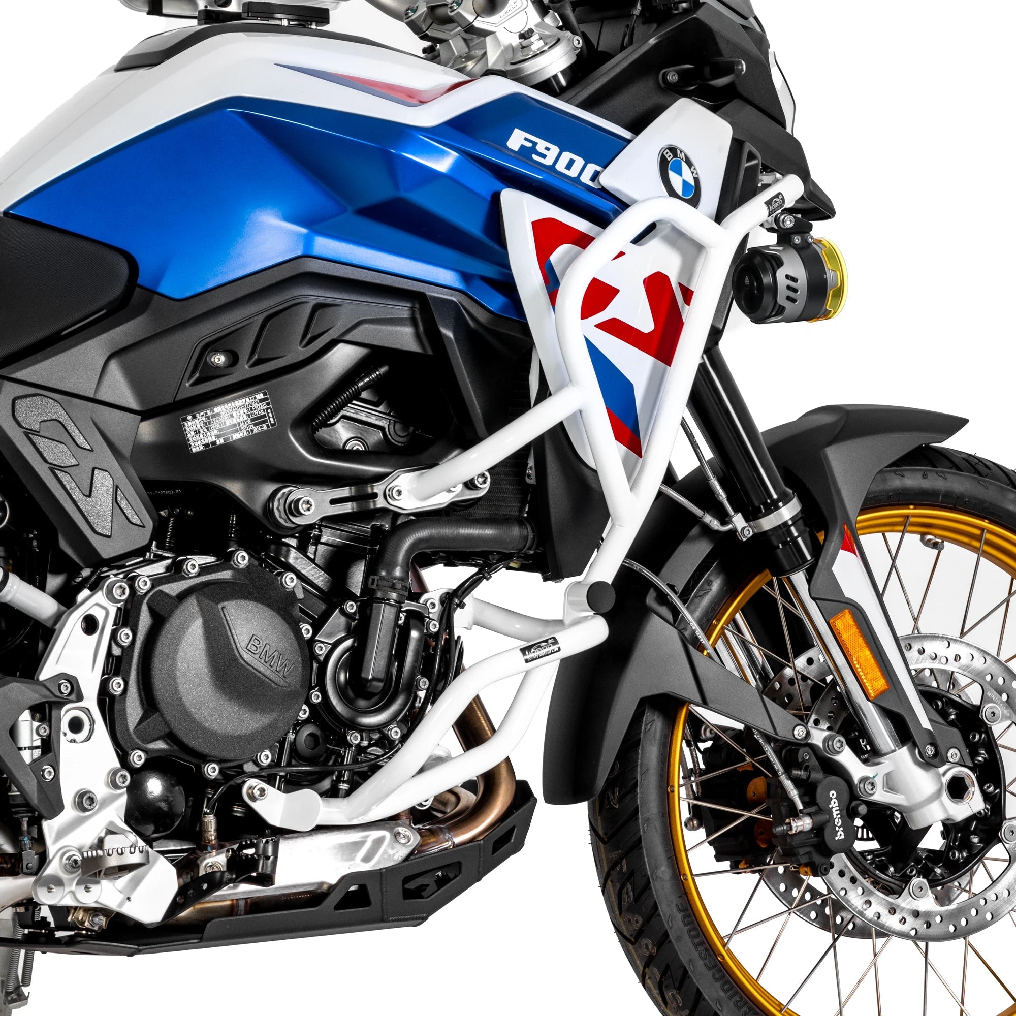 LOBOO Full Protection Crash Bars (Upper Tank + Engine Guards) - BMW F900GS (2024+) | 304 Stainless Steel - LOBOO