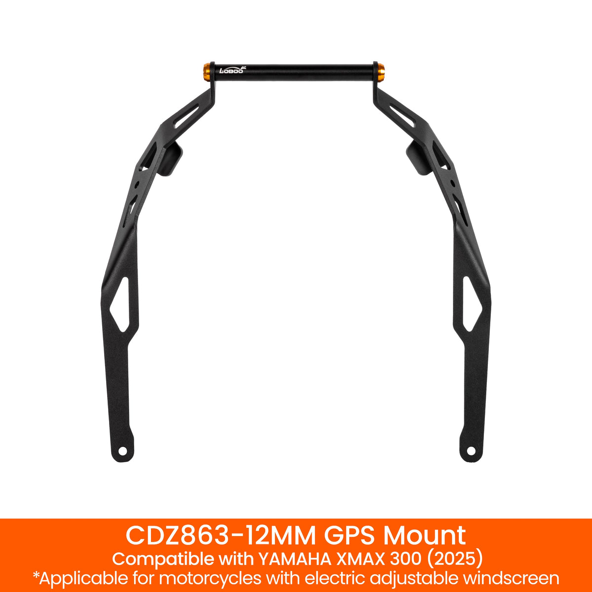 LOBOO GPS Mount for Yamaha XMAX300 / 12mm & 22mm Bars - LOBOO
