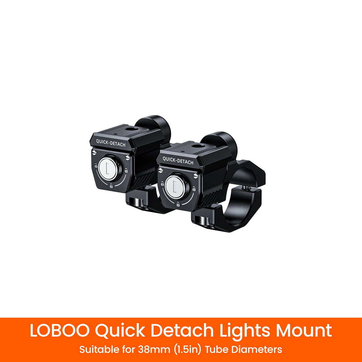LOBOO L12X Universal LED Auxiliary Lights Kit | 16,000 Lumens High/Low Beam Adventure Driving Fog Lights for BMW GS, Honda, KTM & Motorcycles - LOBOO