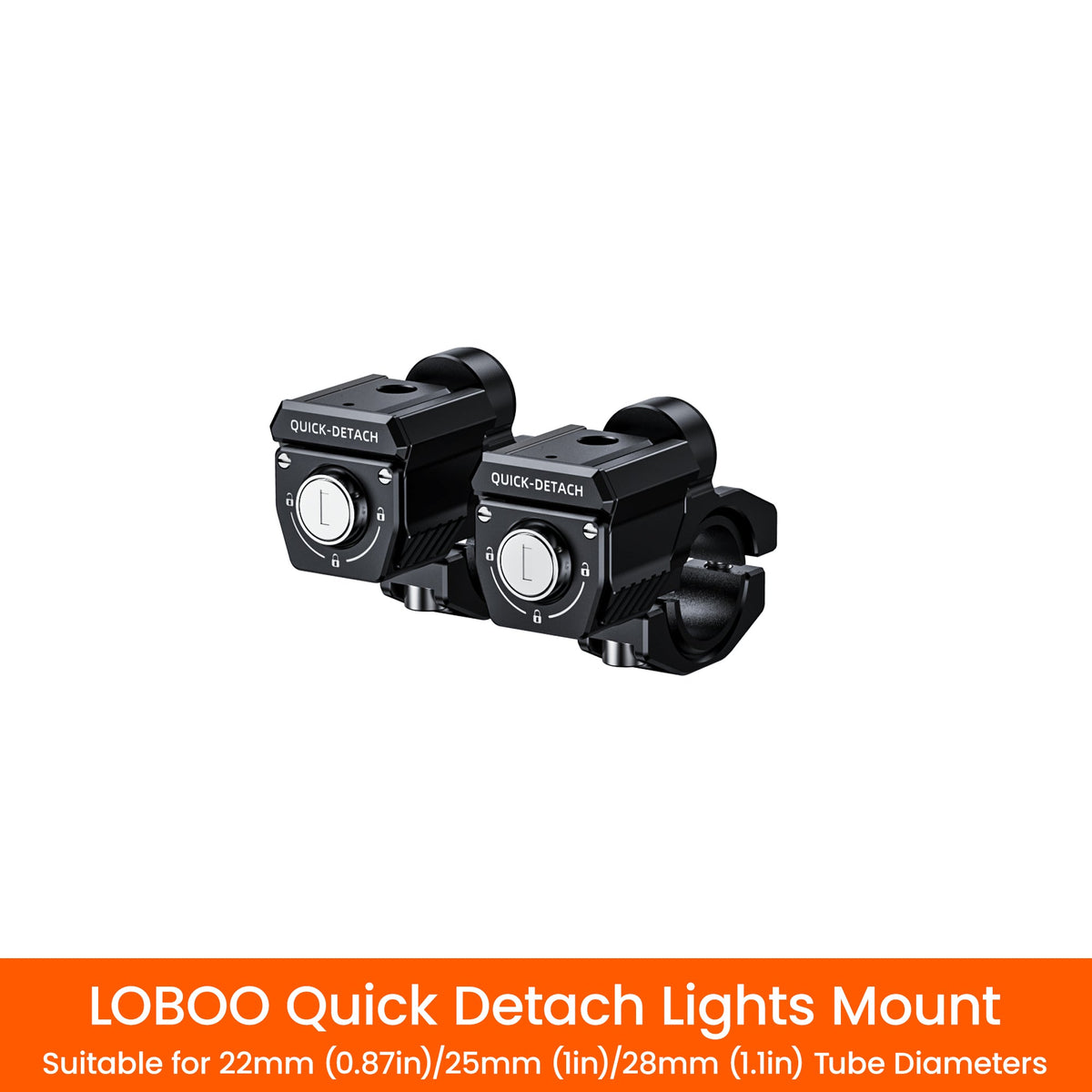 LOBOO L12X Universal LED Auxiliary Lights Kit | 16,000 Lumens High/Low Beam Adventure Driving Fog Lights for BMW GS, Honda, KTM & Motorcycles - LOBOO